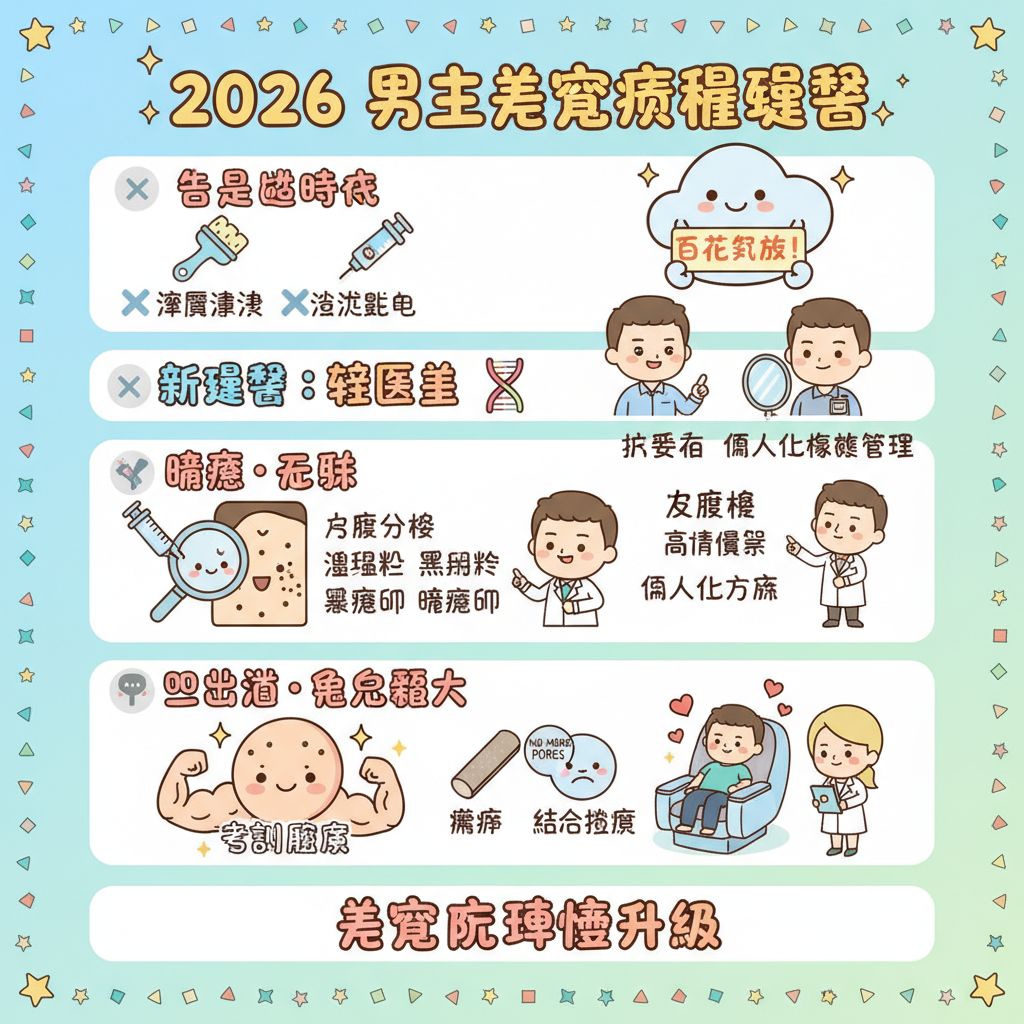 美容院抗衰老男士美容美容師纖體瘦身針清技術輕醫美眼部護理去斑凹凸洞敏感肌膚專業諮詢皮膚鬆弛保濕緊緻療程價錢激光脫毛毛孔粗大美容中心推介男士護膚暗瘡治療