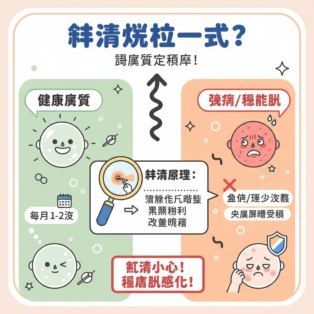 護膚品黑頭粉刺敏感肌膚美容院激光治療角質層皮膚屏障黑頭針清暗瘡治療皮膚發炎收毛孔針清步驟針清壞處毛孔粗大深層清潔皮膚修復針清原理針清後保養改善膚質