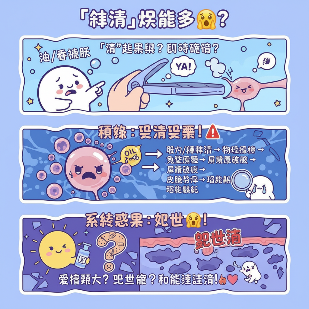 暗瘡印油性肌膚皮膚科醫生美容師凹凸洞深層清潔美容療程角質層黑頭粉刺毛孔暗瘡疤痕殺菌消炎油脂分泌留疤風險皮膚修復去除黑頭針清副作用鎮靜舒緩針清步驟針清後護理