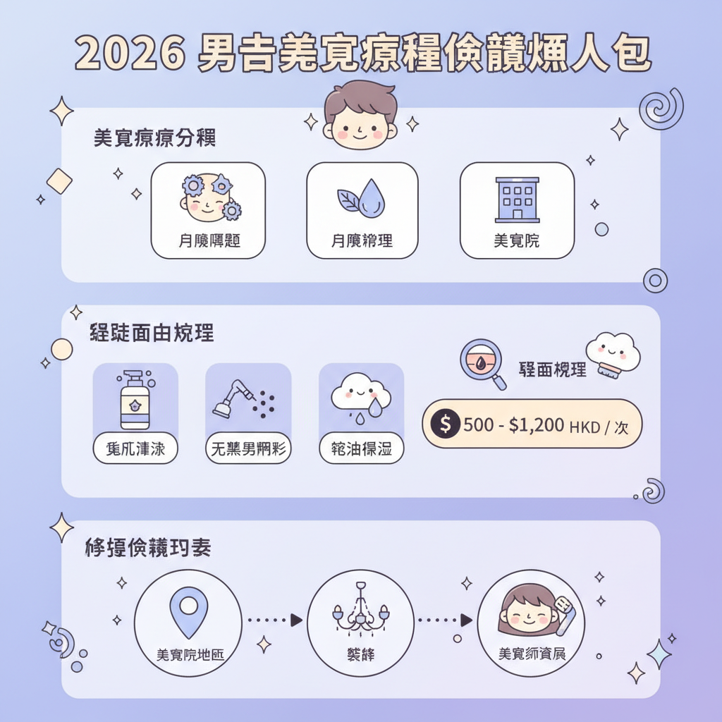 男士美容激光脫毛激光療程美容院凹凸洞脫毛保濕美容療程膠原蛋白皮膚護理毛孔清潔美容院推介控油祛痘暗瘡治療敏感肌護理美容院優惠美容療程男士護膚療程套餐面部療程