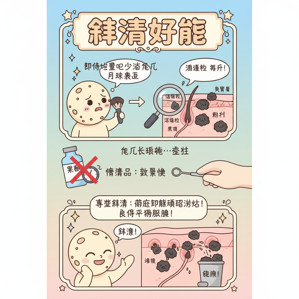 果酸美容院油脂粒醫學美容粉刺毛孔角質層深層清潔暗瘡皮膚護理去除黑頭暗瘡護理色素沉澱針清副作用角質層受損果酸煥膚收細毛孔去暗瘡毛孔堵塞皮膚修復